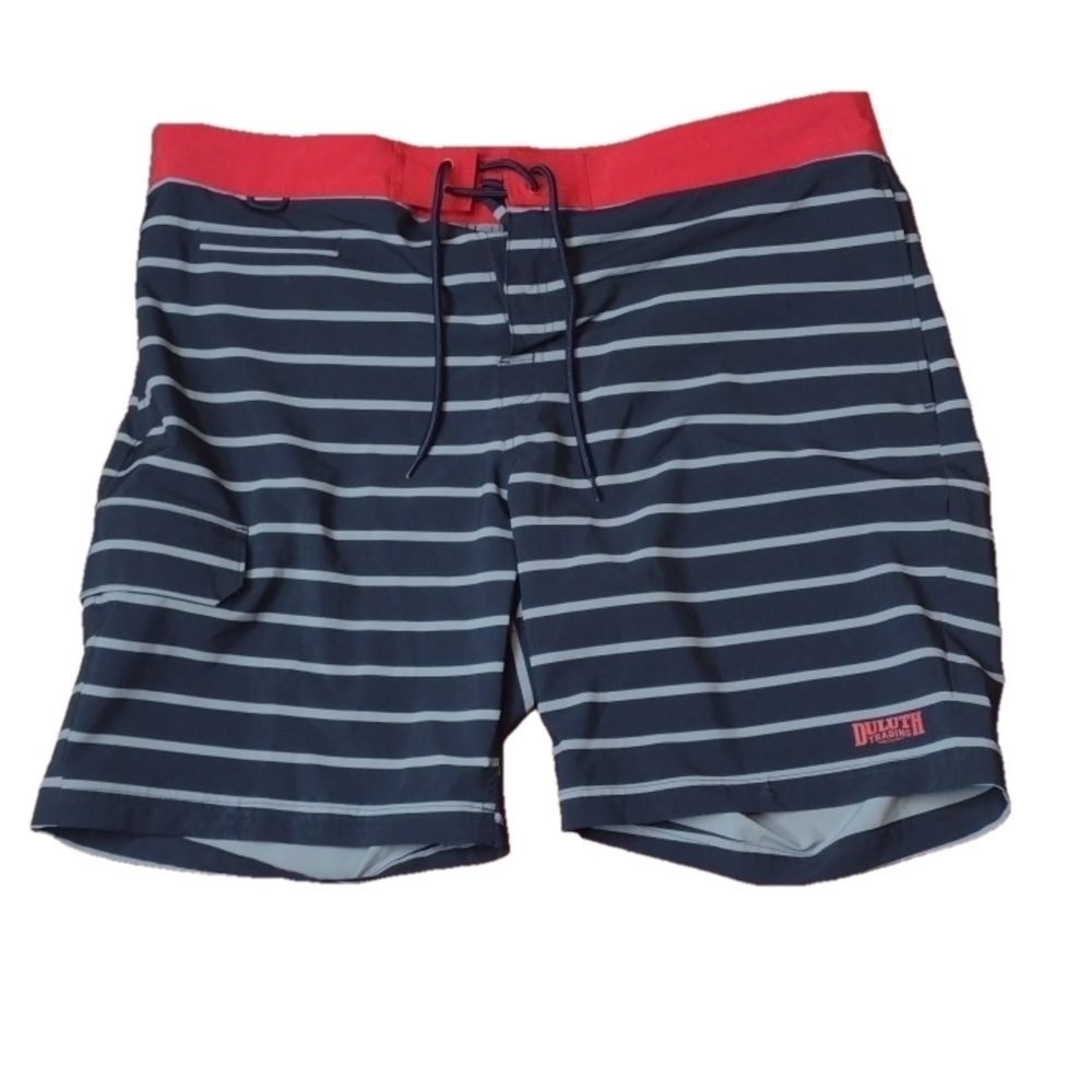 Duluth TRADING CO Duluth trading black gray red board shorts size 40 big & tall